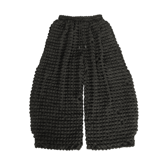 BUBBLE PLEAT CURVE PANTS