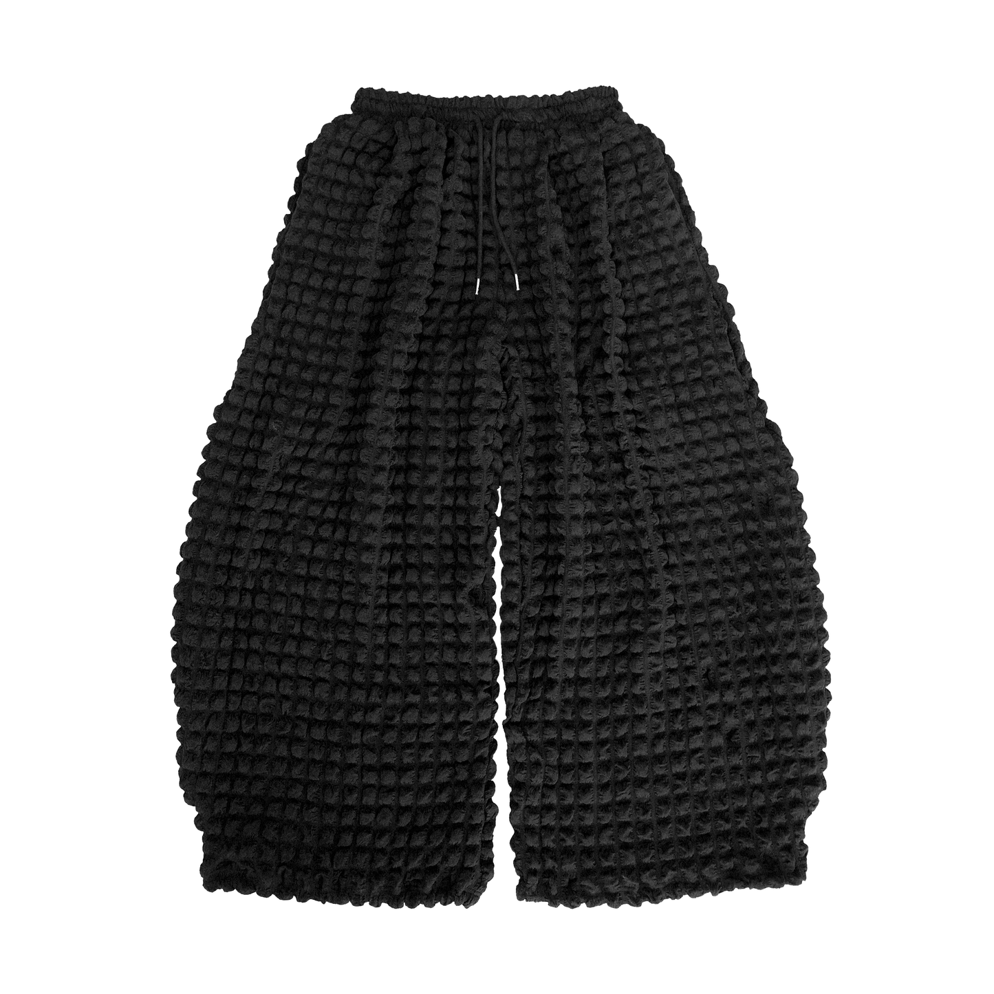 BUBBLE PLEAT CURVE PANTS