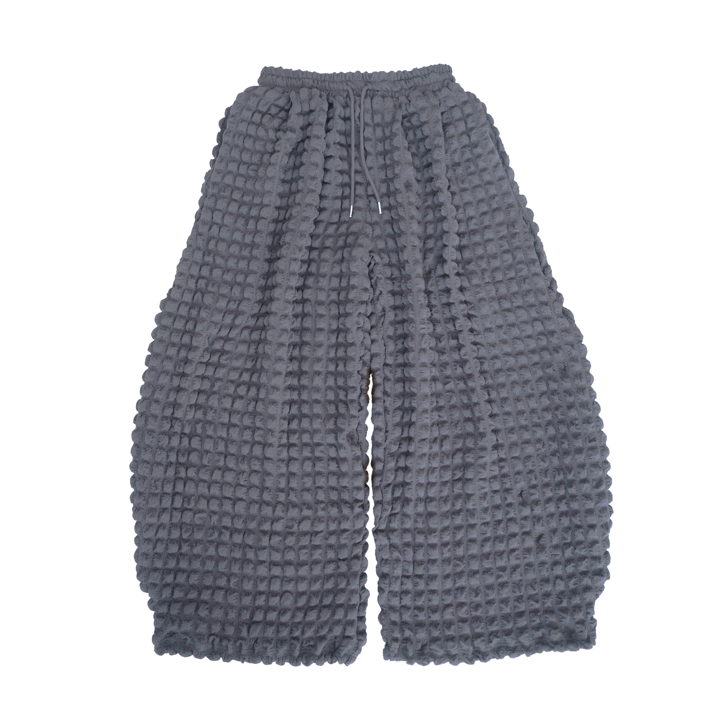 BUBBLE PLEAT CURVE PANTS