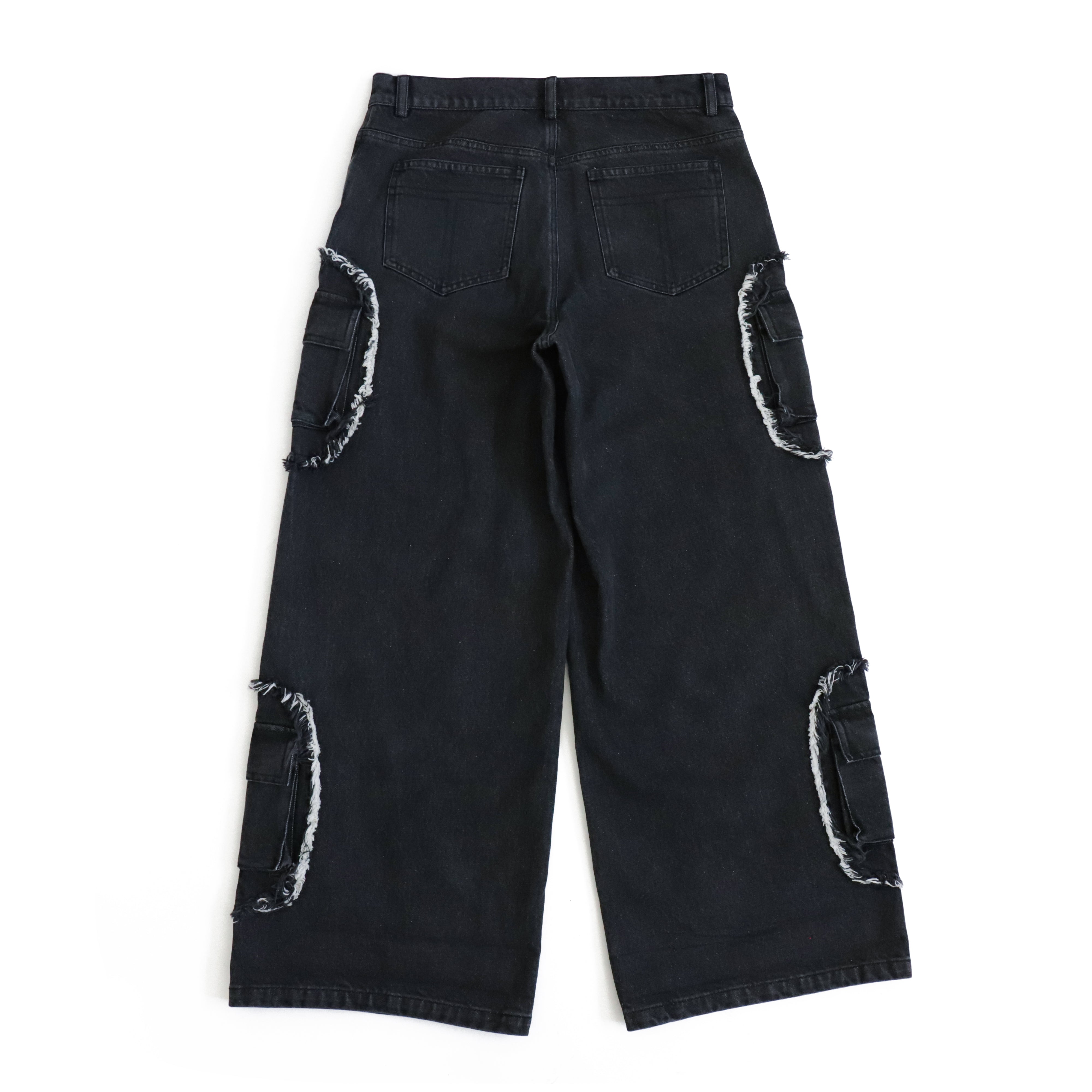 【KOOLOSET】Scratch Damage Cargo Denim Cargo Denim - Dirty Wash – lakenziemdks.com