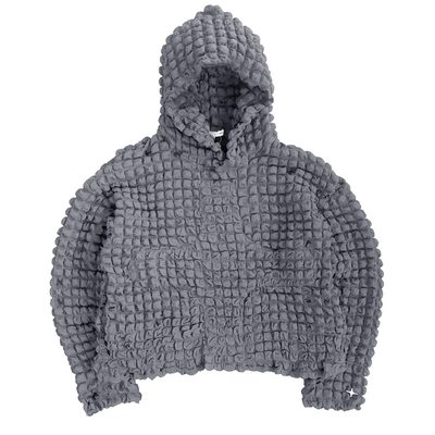 BUBBLE PLEAT HOODIE