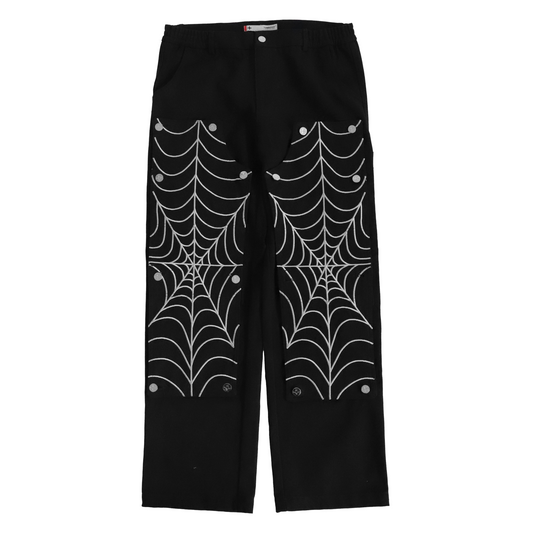 SPIDER WEB CONVERTIBLE DOUBLE KNEE PANTS