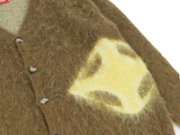 LIGHT FLARE MOHAIR KNIT CARDIGAN