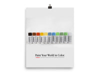 Paint Your World in Color Poster