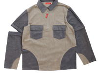 CONVERTIBLE HALF ZIP WORK SHIRT